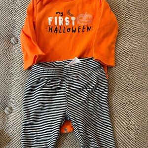 Carter's Orange and Black Halloween Set